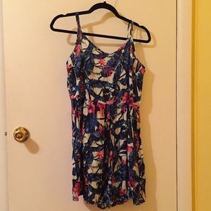 Floral print romper